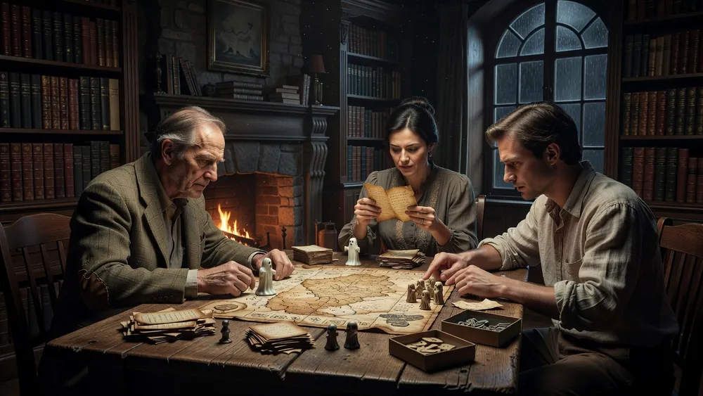 Ghost Stories: What the Name Actually Refers To (Board Game, Not a Slot) slot review theme illustration, AI-generated and not an in-game screenshot.