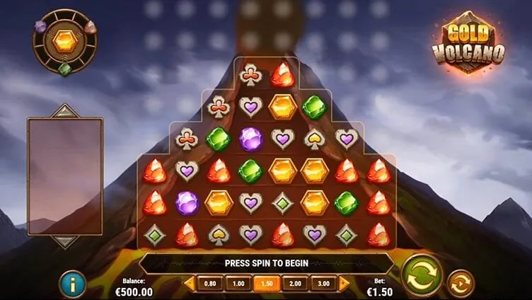 Gold Volcano — Gameplay screenshot — base reels