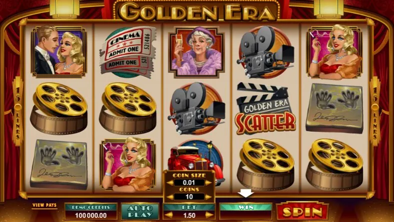 Golden Era — Game view — different reel state