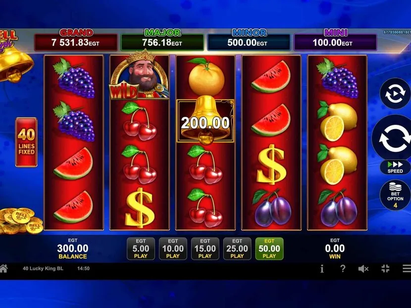 Good Luck 40 — Gameplay screenshot — base reels