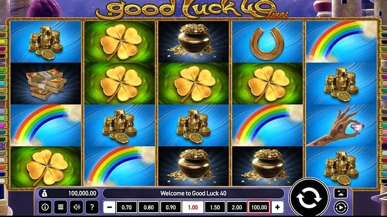 Good Luck 40 — Game interface and symbols