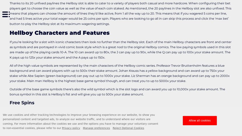 Hellboy — Theme, design and symbol layout