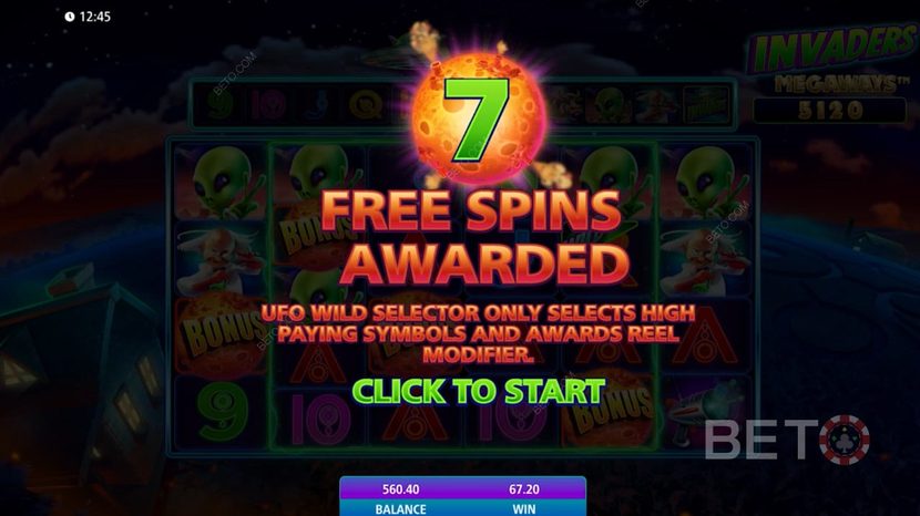 Invaders Megaways slot — Cascade multiplier climbing during free spins