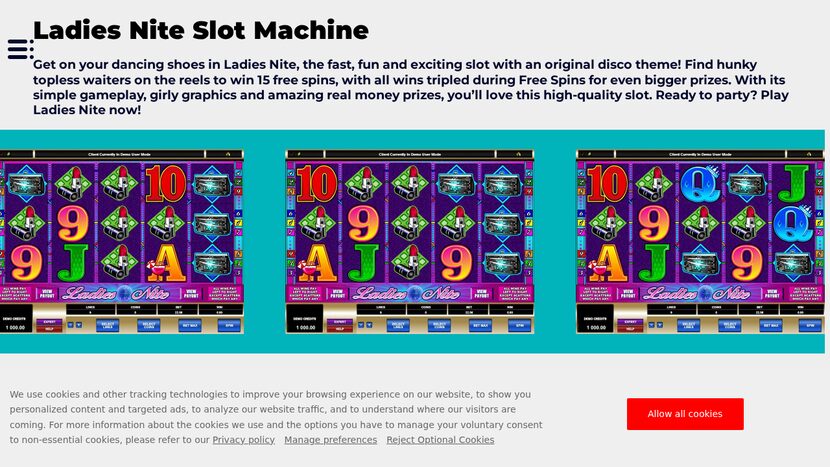 Ladies Nite — Game overview — official provider screenshot