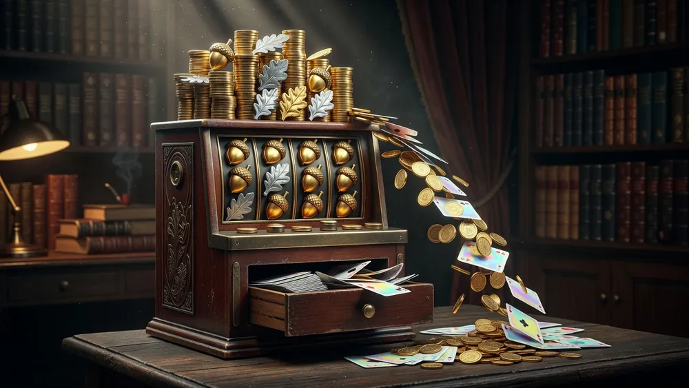 Lil' Lady Slots Review - Stacked Wilds, Free Spins & 5x4 Reels slot review theme illustration, AI-generated and not an in-game screenshot.