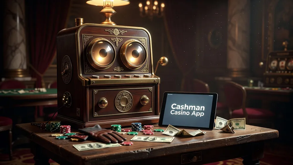 Mr Cashman Slots: The Aristocrat Machine, Magic Eyes & Cashman Casino App Explained slot review theme illustration, AI-generated and not an in-game screenshot.