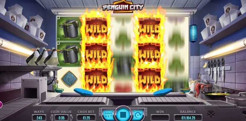 Penguin City slot — Paytable and premium symbols