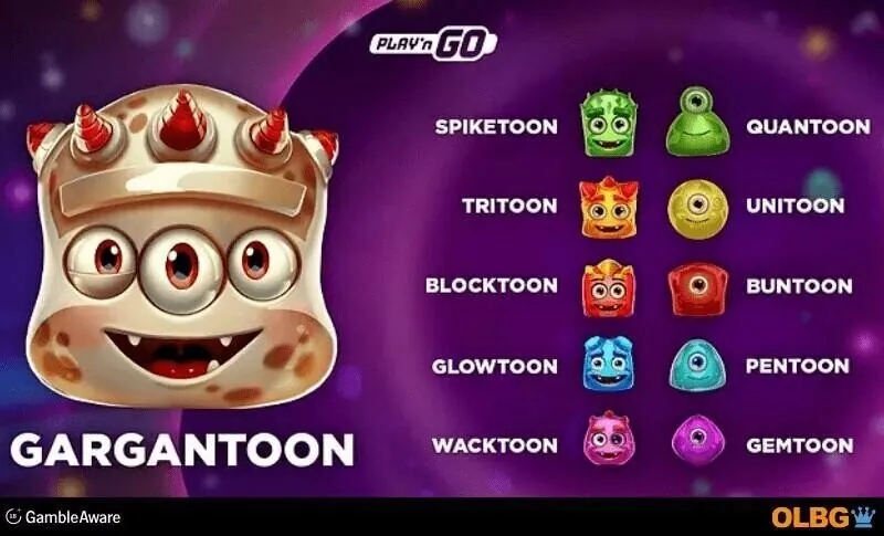 Reactoonz slot — Base game reels and win lines