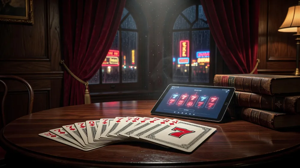 Red 7 Slots: What the Name Actually Refers To (Casino, App & Card Game) slot review theme illustration, AI-generated and not an in-game screenshot.
