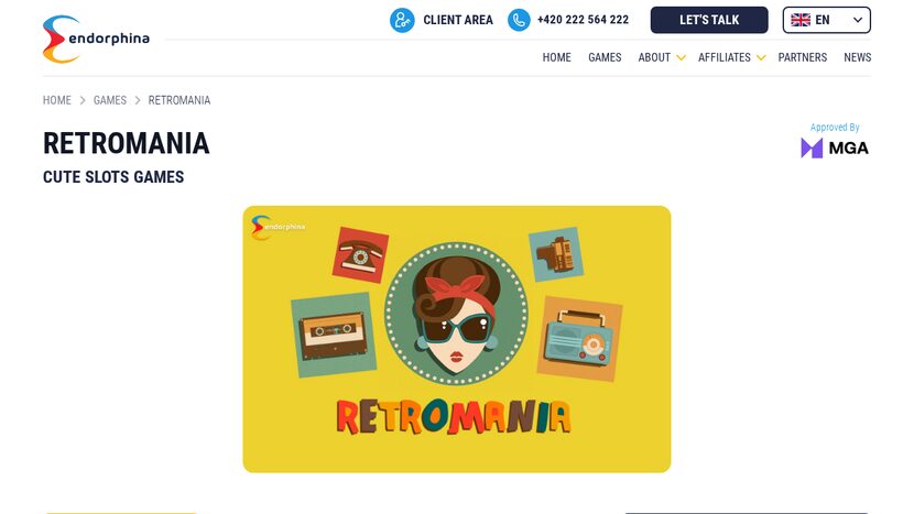 Retromania — Game overview — official provider screenshot