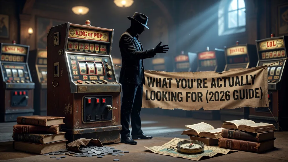 Slots 88888 King of Pop: What You're Actually Looking For (2026 Guide) slot review theme illustration, AI-generated and not an in-game screenshot.
