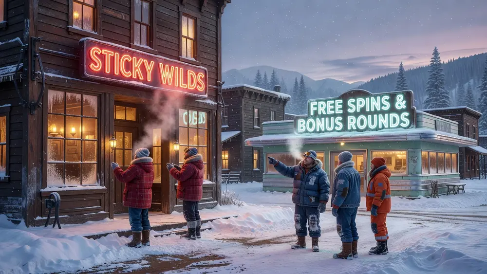 South Park Slots Review - Sticky Wilds, Free Spins & Bonus Rounds slot review theme illustration, AI-generated and not an in-game screenshot.