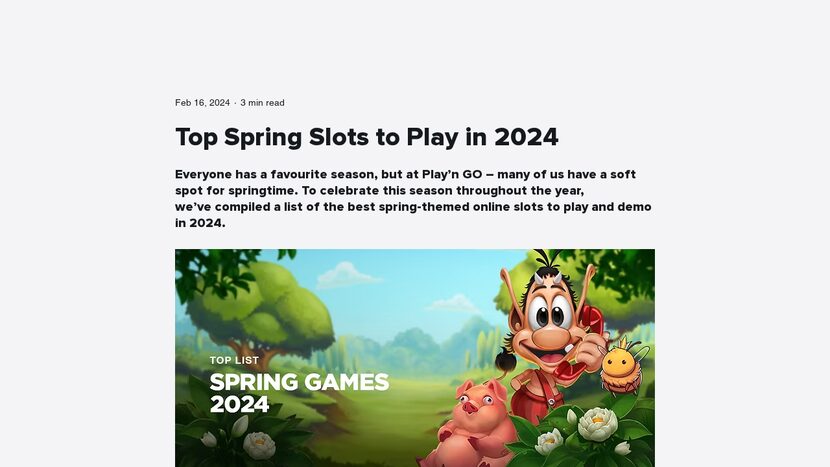 Spring Break — Theme, design and symbol layout