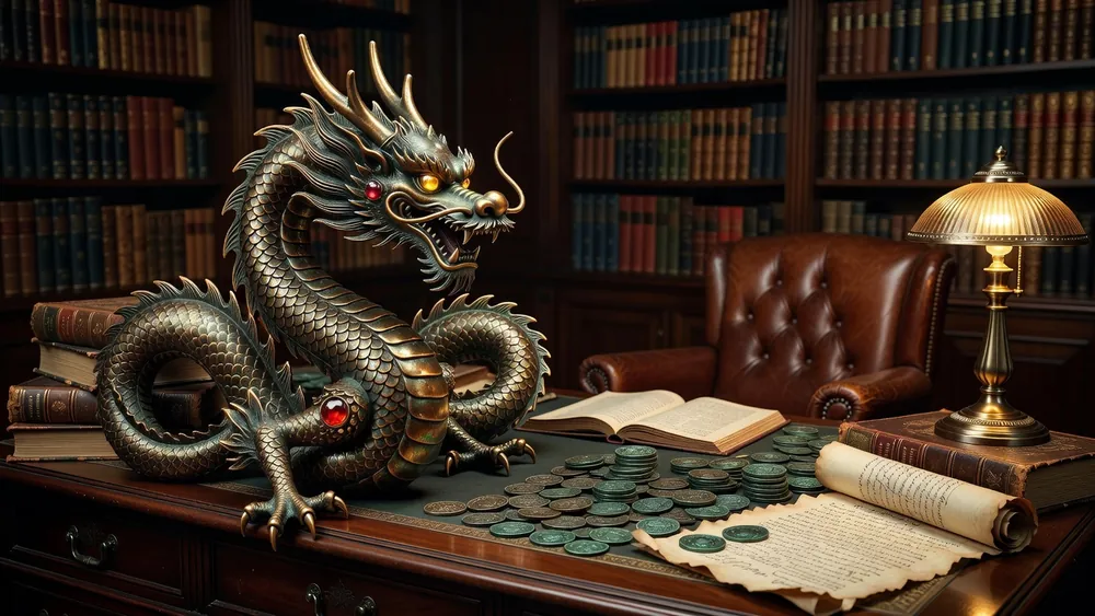 Triple Fortune Dragon Slots Review 2026: IGT's Unleashed 243-Ways Game, Free Spins & Jackpots slot review theme illustration, AI-generated and not an in-game screenshot.