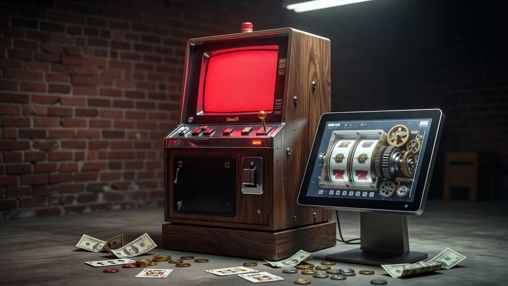 VGT Slots Review 2026: Red Screen Slots, Class II Mechanics & Where to Play slot review theme illustration, AI-generated and not an in-game screenshot.
