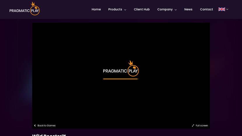Wild Booster — Game overview — official provider screenshot