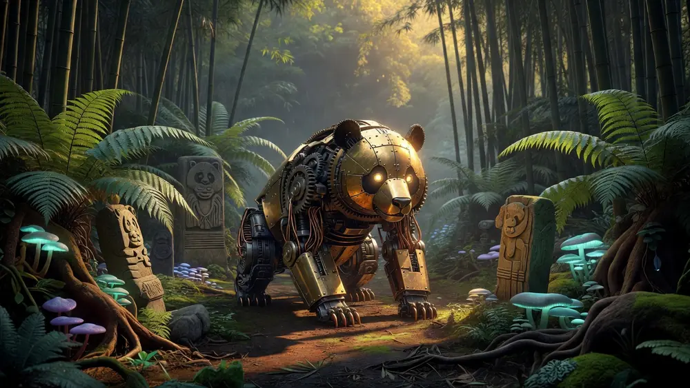 Wild Panda - Gameplay, Features & Free Play slot review theme illustration, AI-generated and not an in-game screenshot.