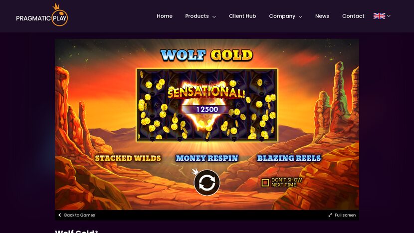 Wolf Hunters — Game interface and provider view