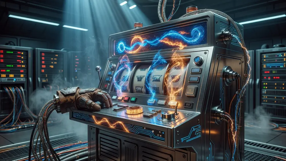X-Men Slots Review - Marvel Heroes, X-Feature & Progressive Jackpots slot review theme illustration, AI-generated and not an in-game screenshot.